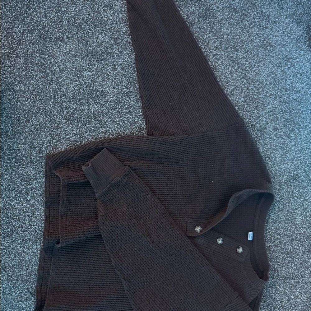 Old Navy Brown Long Sleeve Top